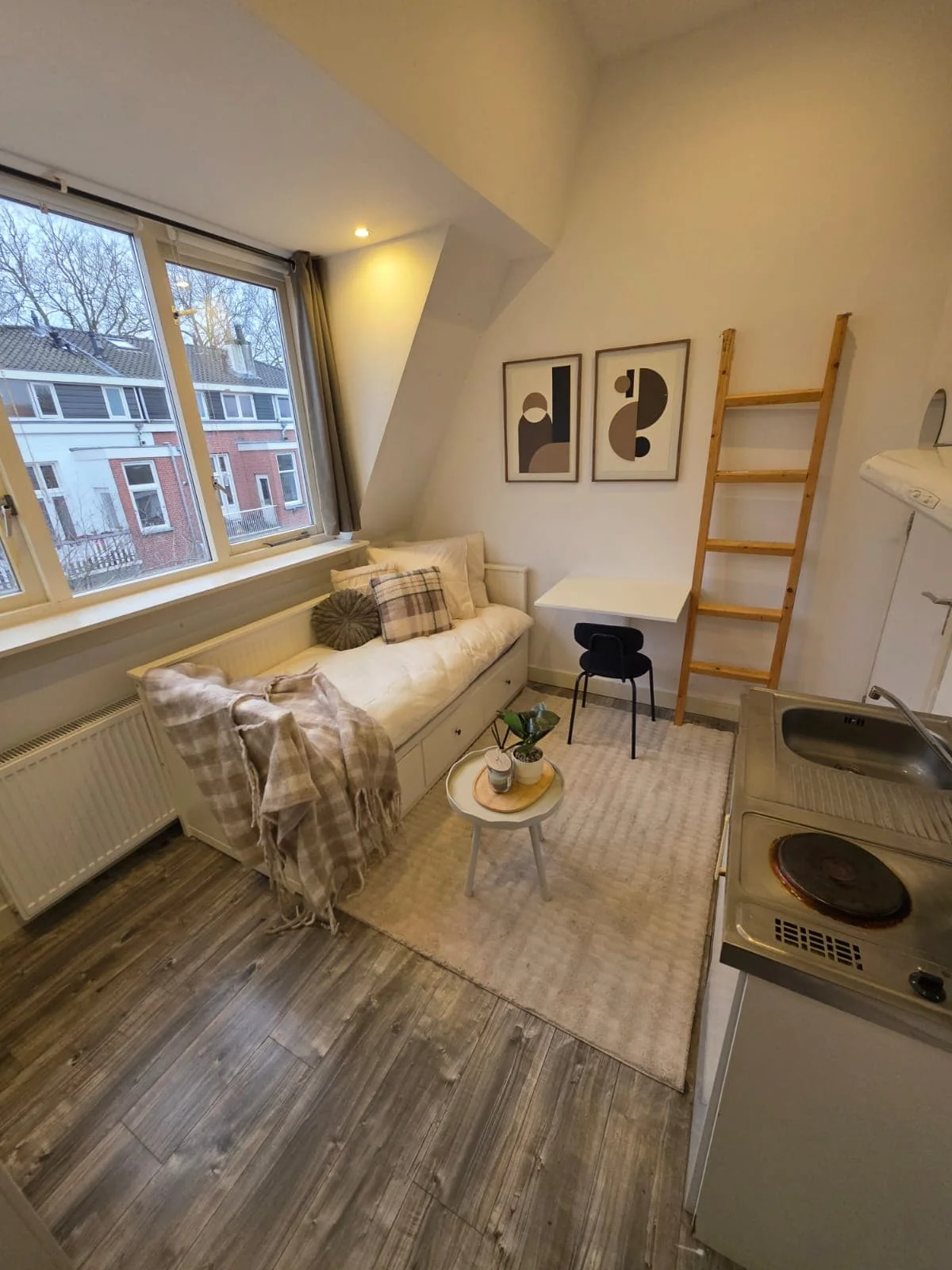 Foto van de Studio gelegen aan de Daendelsstraat in Utrecht