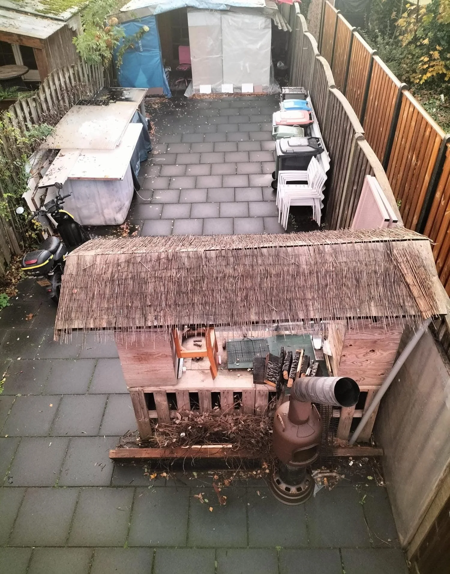 geblurde versie van de foto als achtergrond