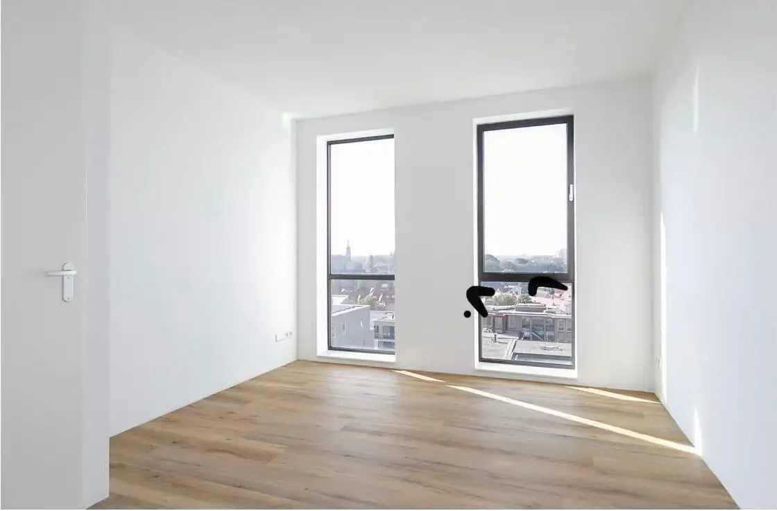 geblurde versie van de foto als achtergrond