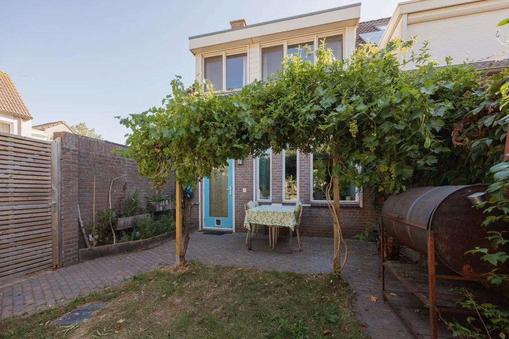 geblurde versie van de foto als achtergrond
