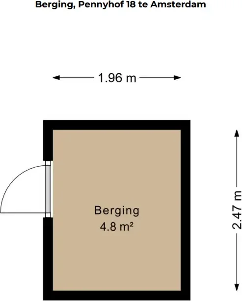 Foto van de Appartement gelegen aan de Pennyhof in Amsterdam