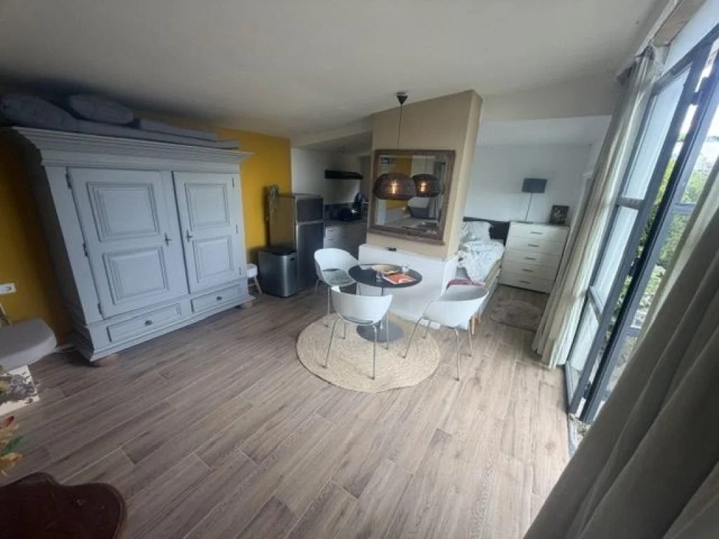geblurde versie van de foto als achtergrond