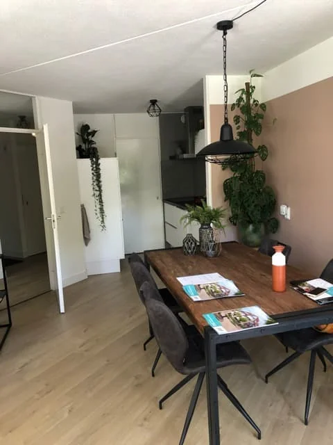 geblurde versie van de foto als achtergrond