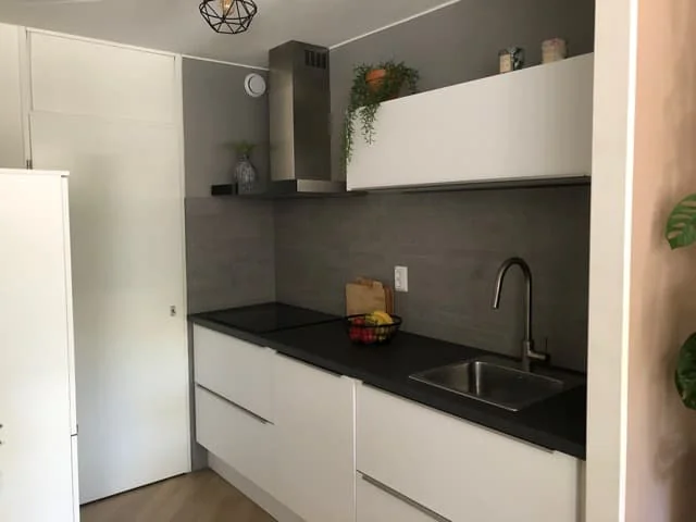 geblurde versie van de foto als achtergrond