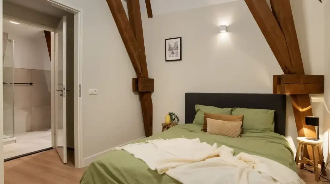 geblurde versie van de foto als achtergrond