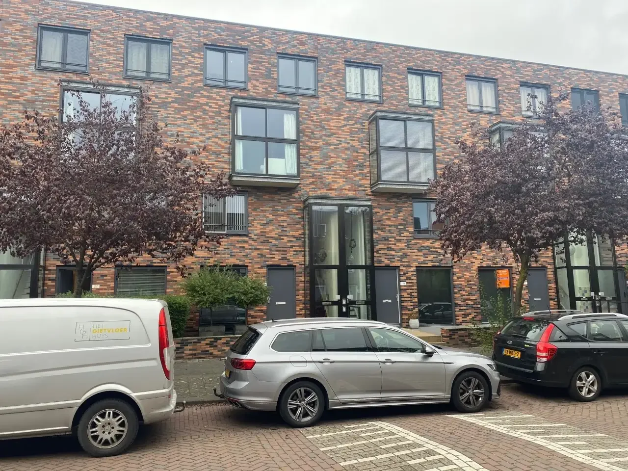 geblurde versie van de foto als achtergrond