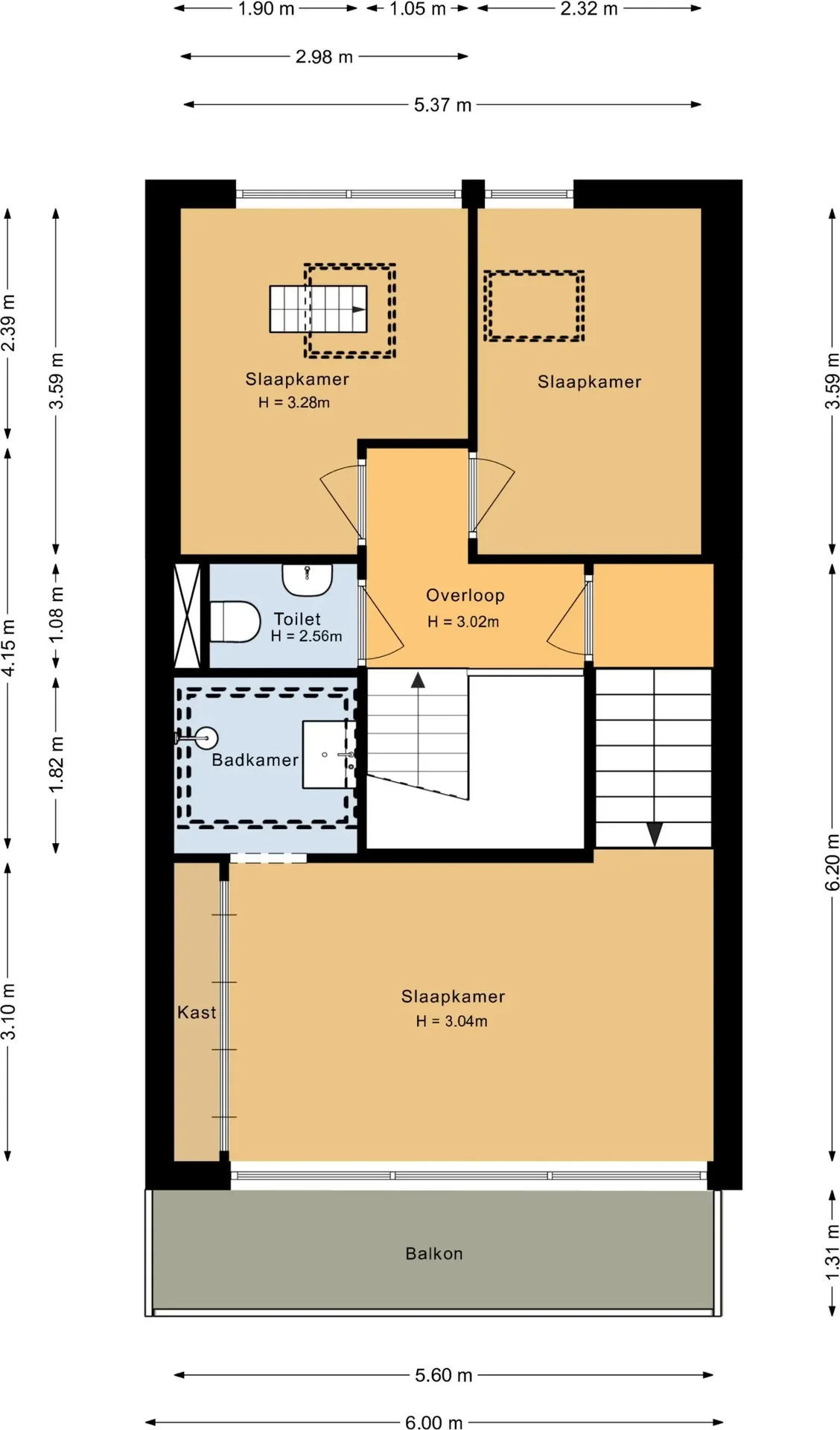 Foto van de Appartement gelegen aan de Jan Olphert Vaillantlaan in Amsterdam