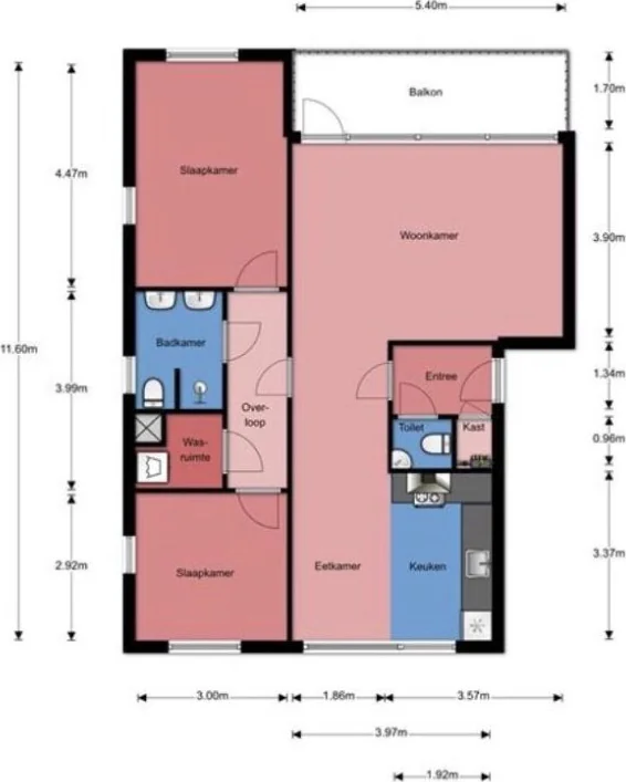 Foto van de Appartement gelegen aan de Minister Talmastraat in Utrecht