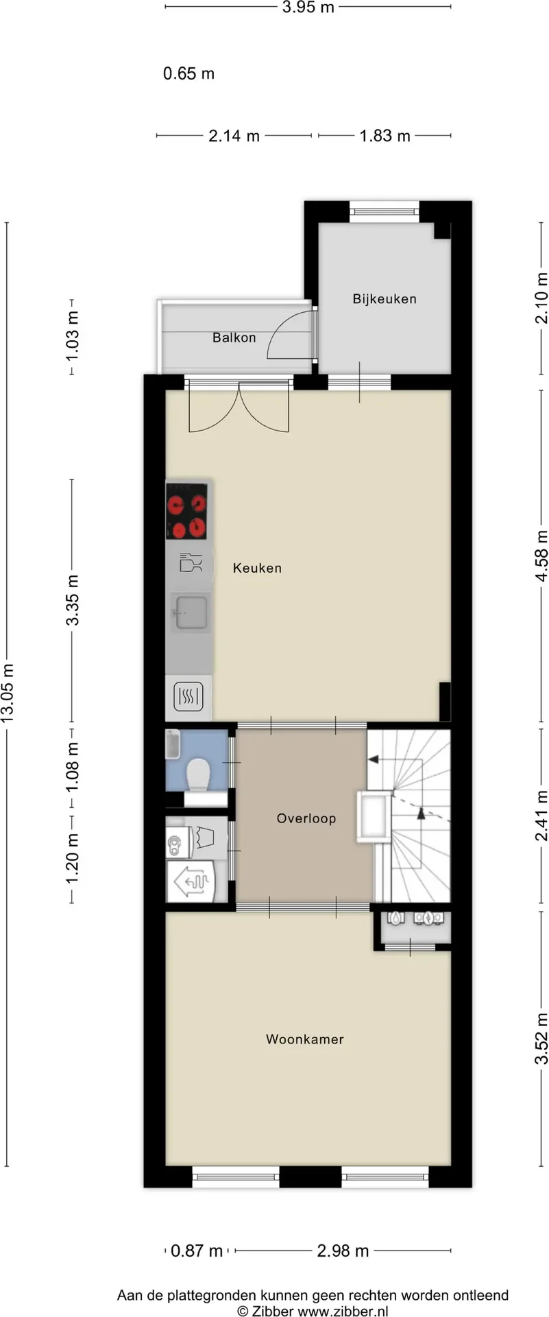 Foto van de Appartement gelegen aan de Jacob van Lennepkade in Amsterdam
