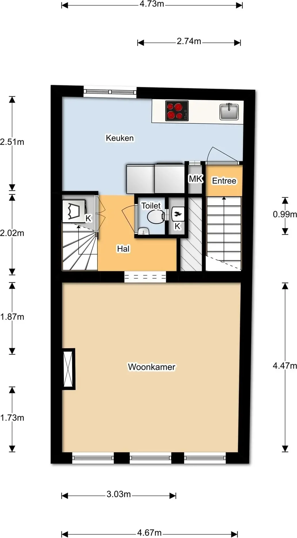 Foto van de Appartement gelegen aan de Papestraat in Den Haag
