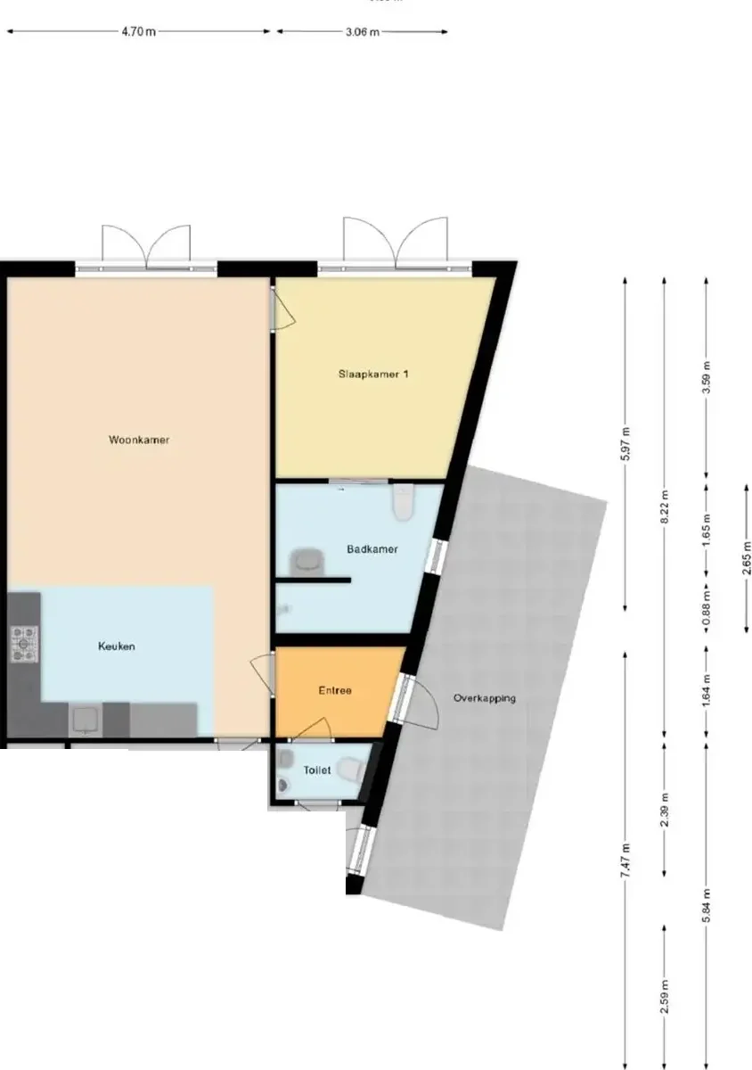Foto van de Appartement gelegen aan de Diepe Vaart in Geldrop