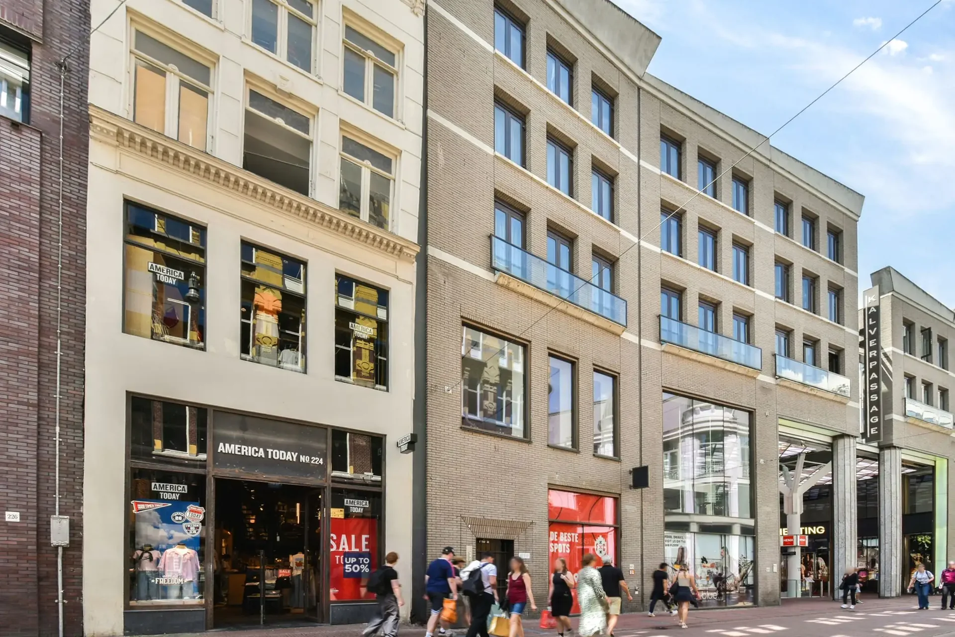 Foto van de Appartement gelegen aan de Kalverstraat in Amsterdam