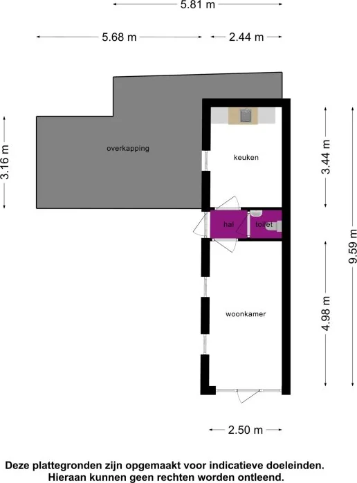 Foto van de Appartement gelegen aan de Dr. Kuyperstraat in Zutphen