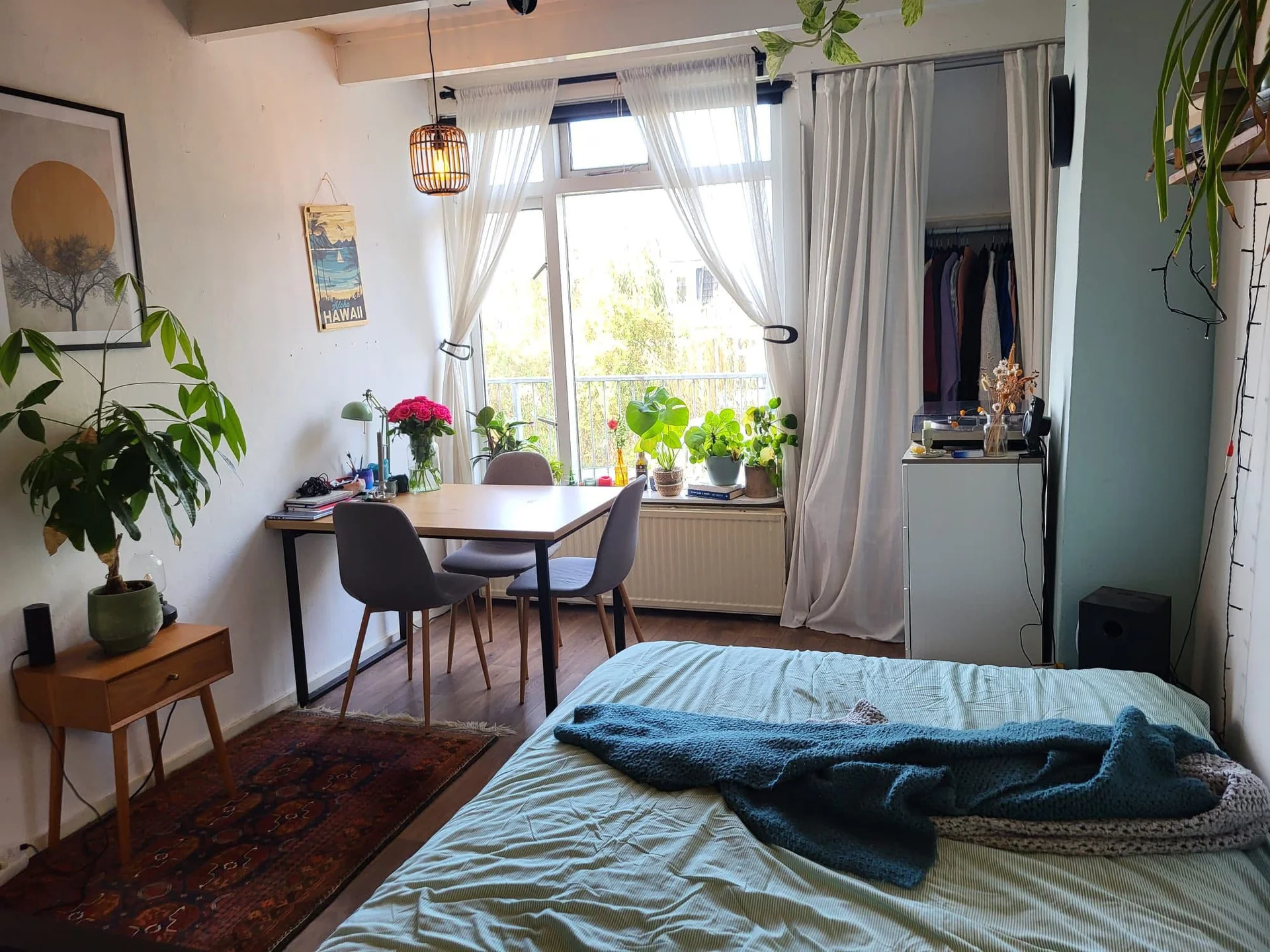 geblurde versie van de foto als achtergrond