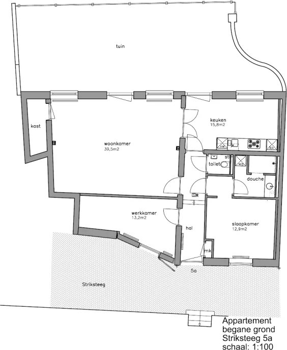 Foto van de Appartement gelegen aan de Striksteeg in Deventer