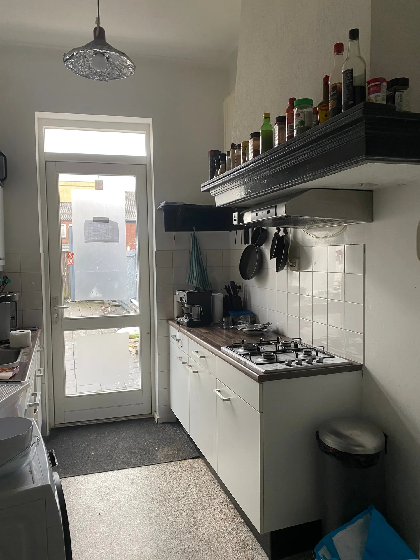 geblurde versie van de foto als achtergrond