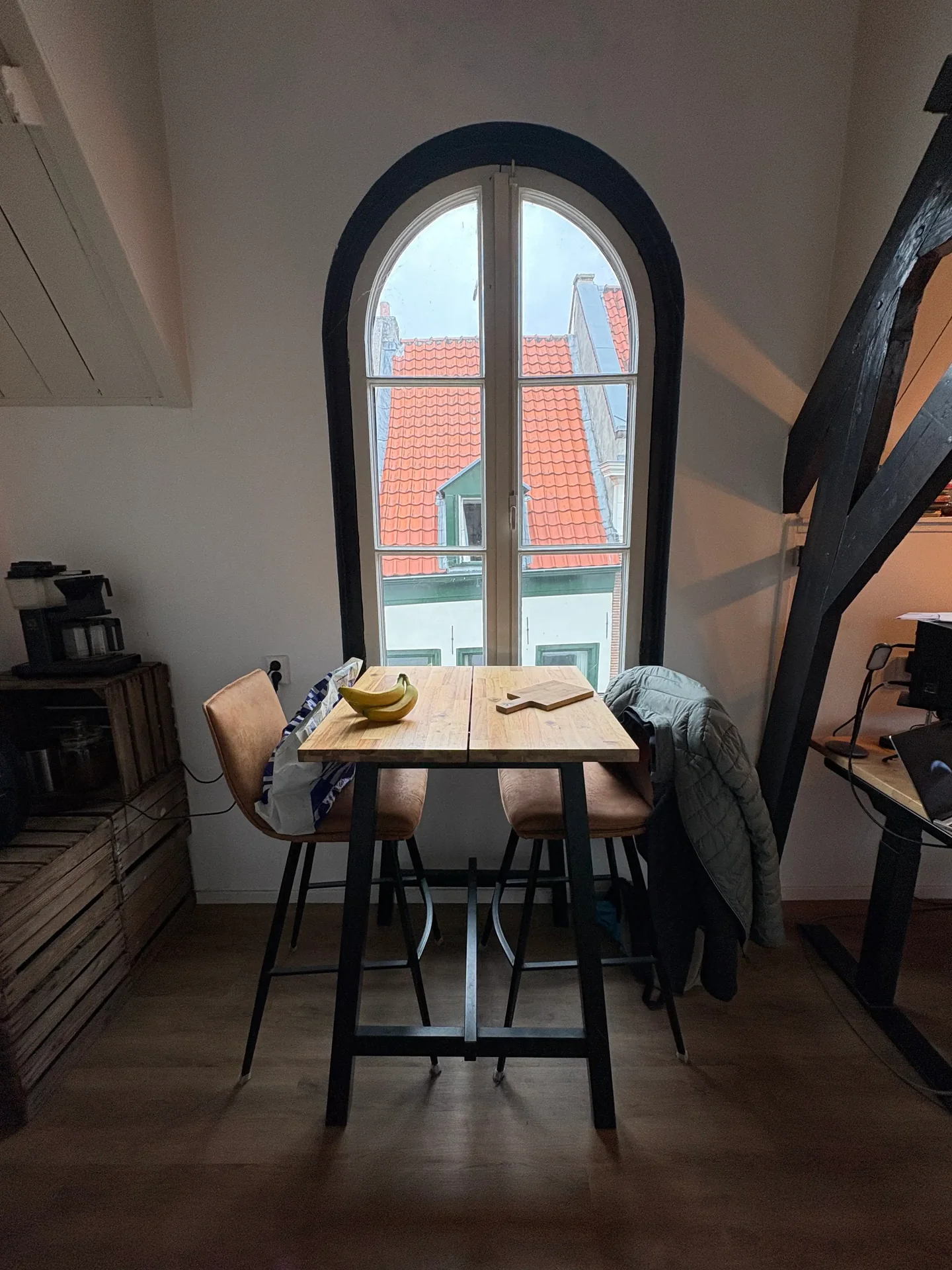 geblurde versie van de foto als achtergrond