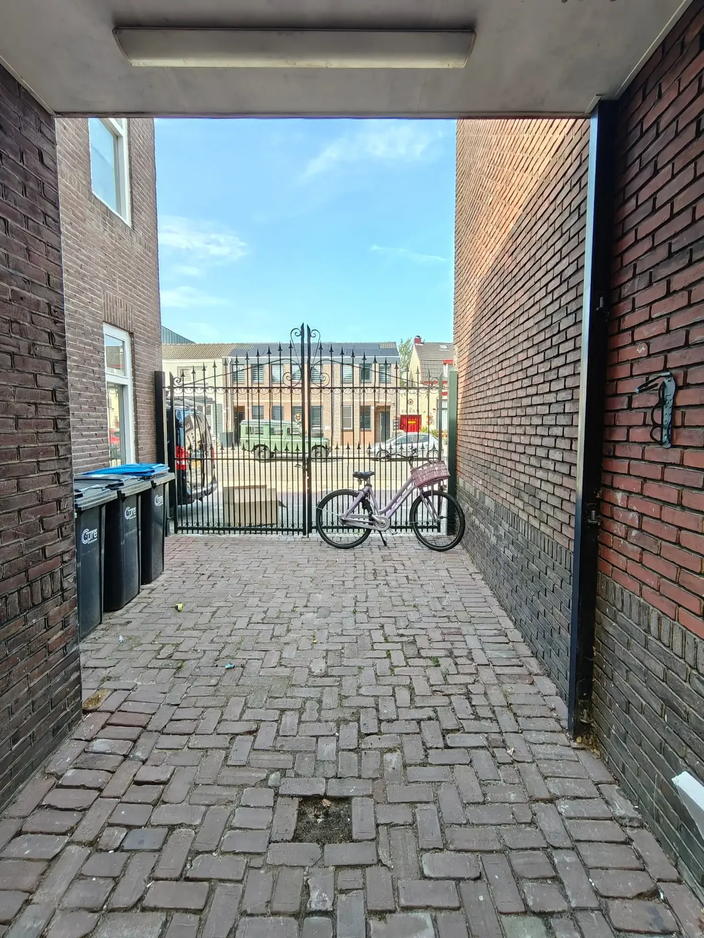 geblurde versie van de foto als achtergrond