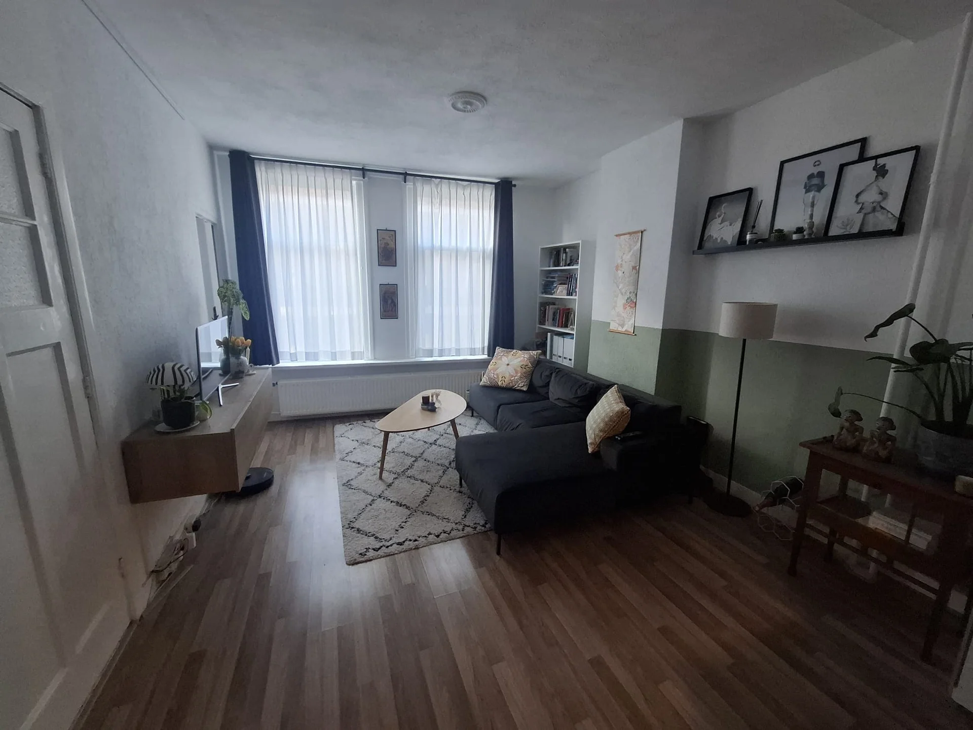 geblurde versie van de foto als achtergrond