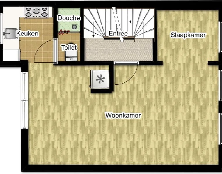 geblurde versie van de foto als achtergrond