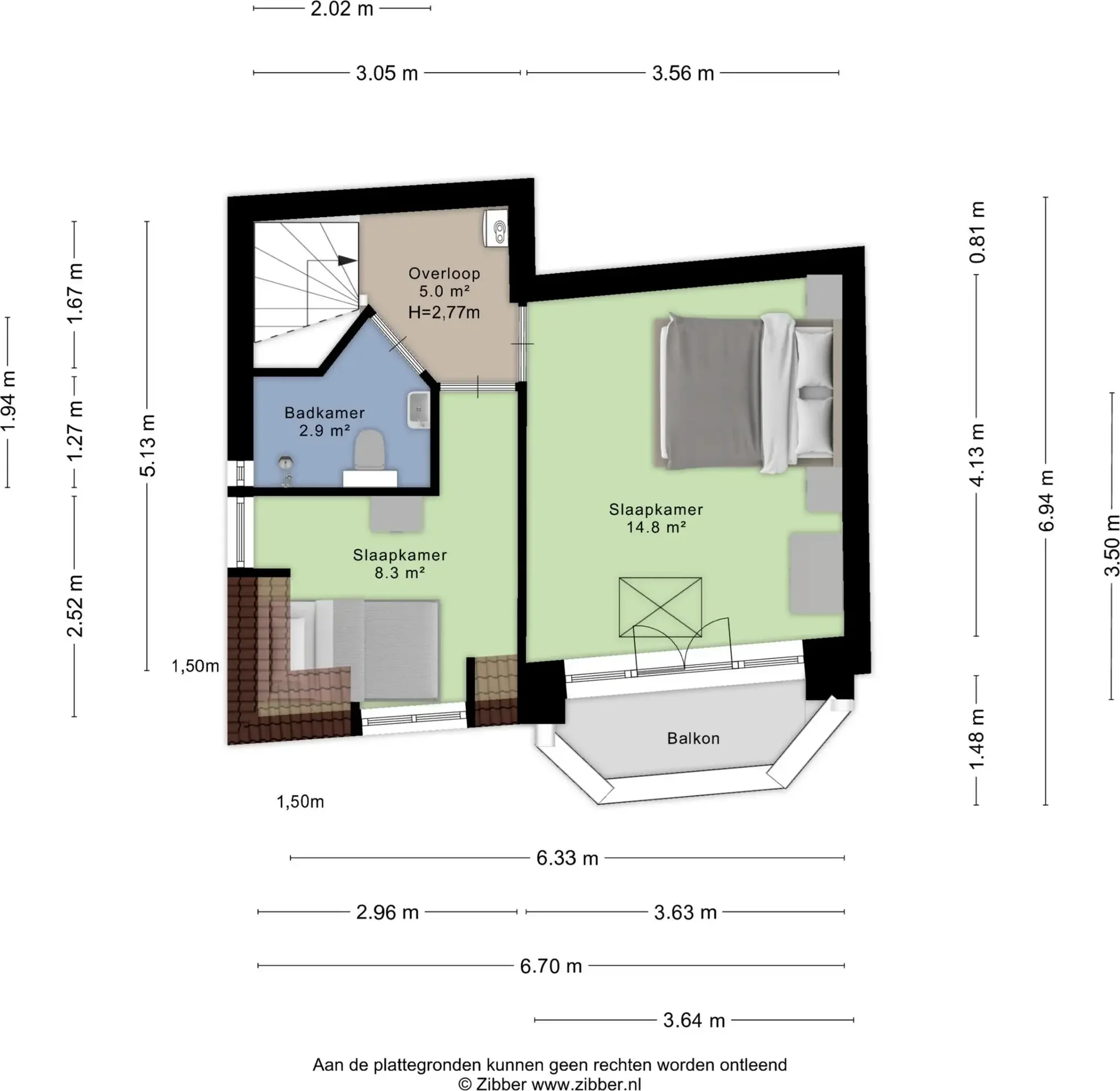 Foto van de Appartement gelegen aan de Hoornbruglaan in Rijswijk