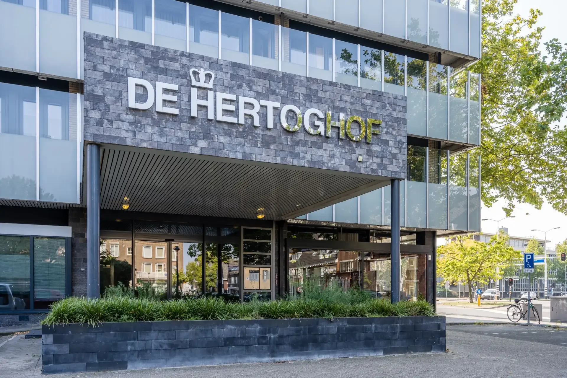 geblurde versie van de foto als achtergrond