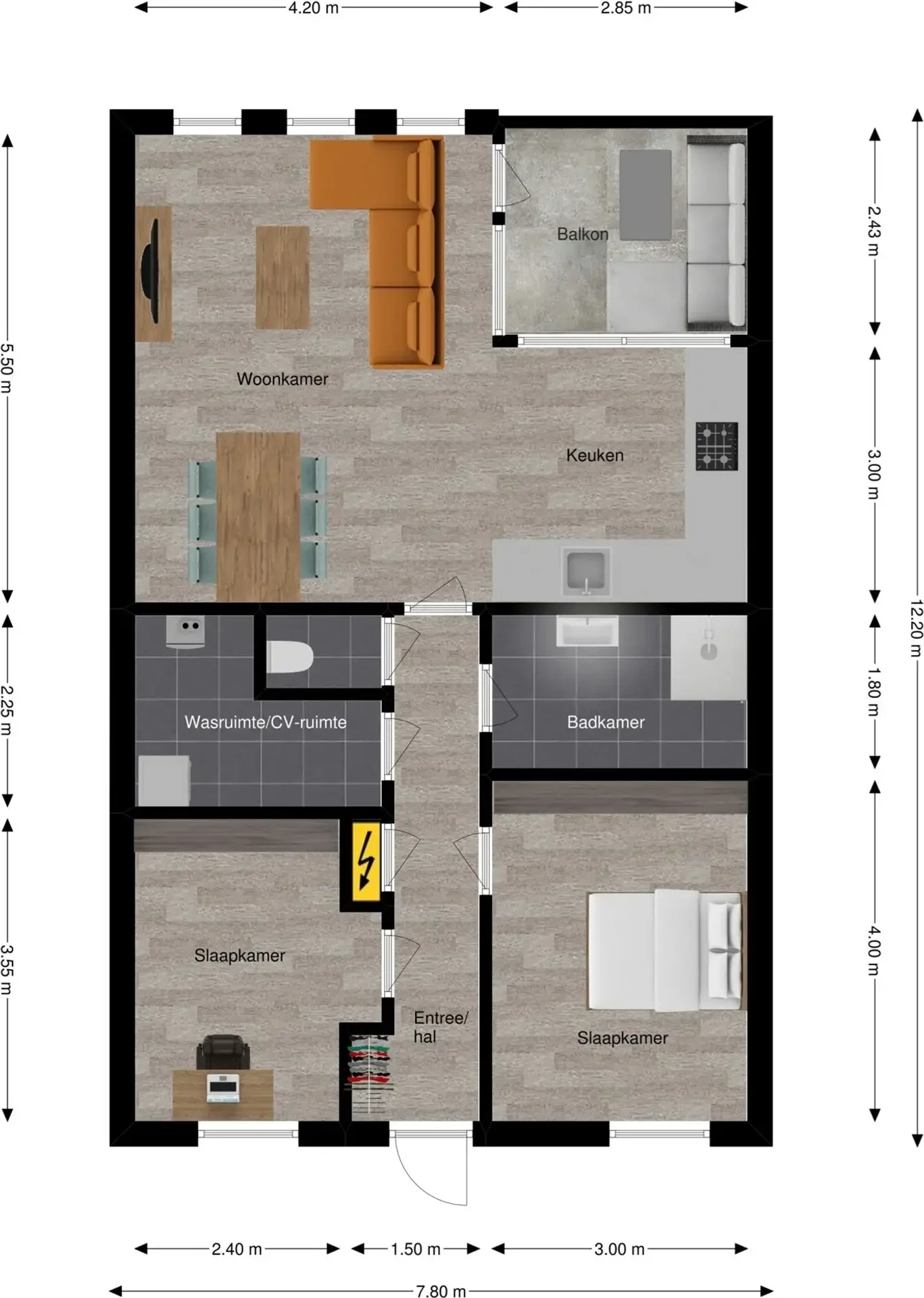 Foto van de Appartement gelegen aan de Veldhofstraat in Eygelshoven