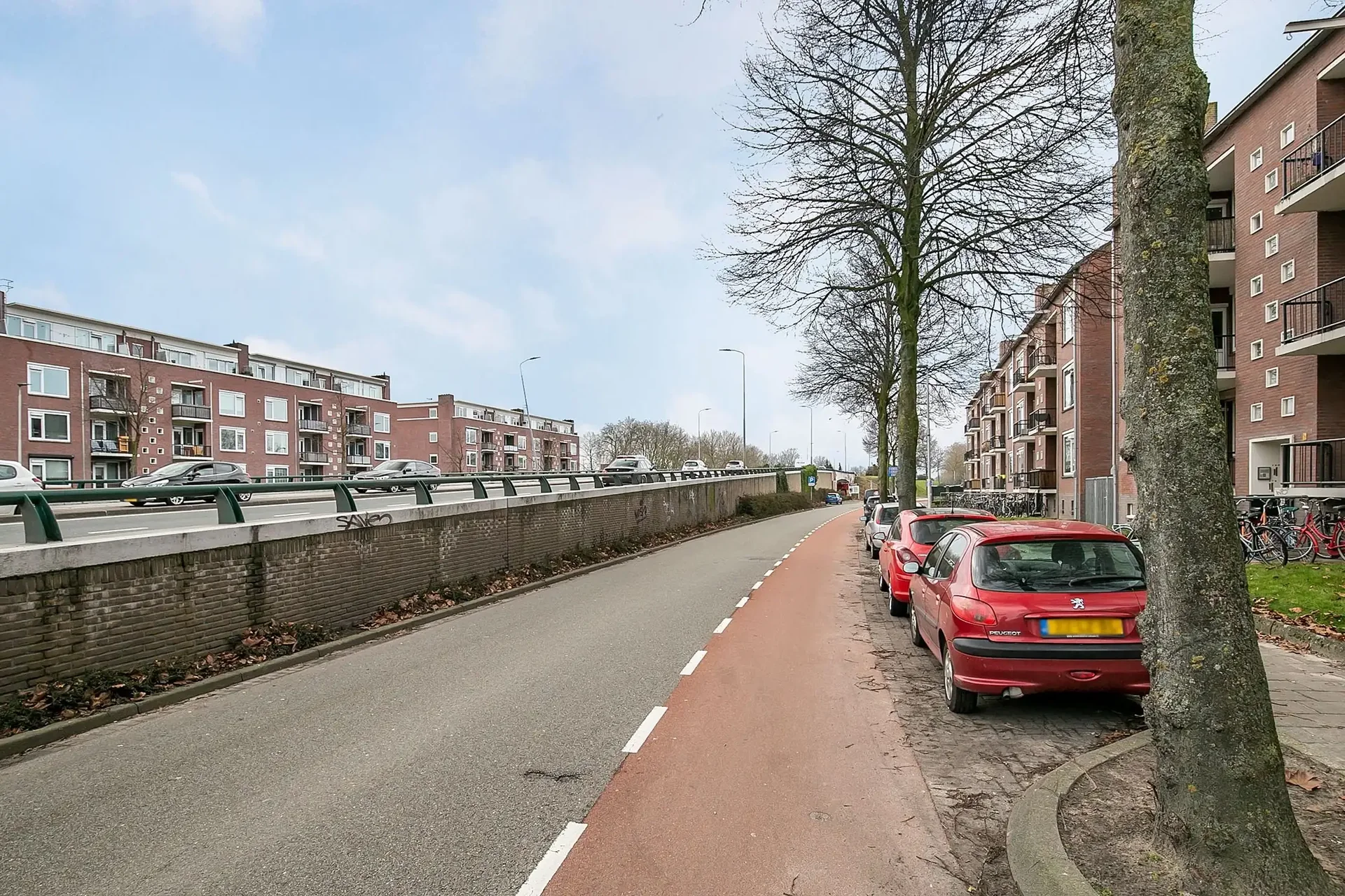 geblurde versie van de foto als achtergrond