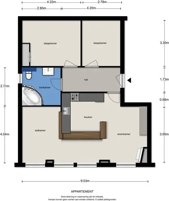 Foto van de Appartement gelegen aan de Werfpad in Den Bosch