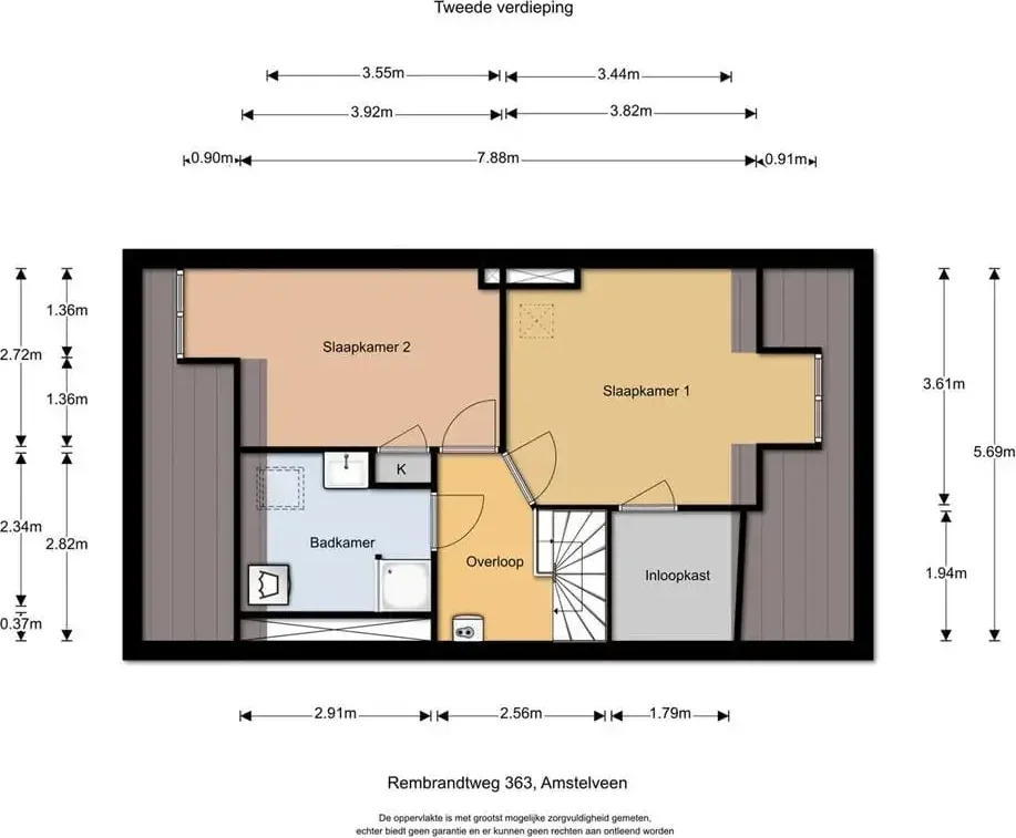 Foto van de Appartement gelegen aan de Rembrandtweg in Amstelveen
