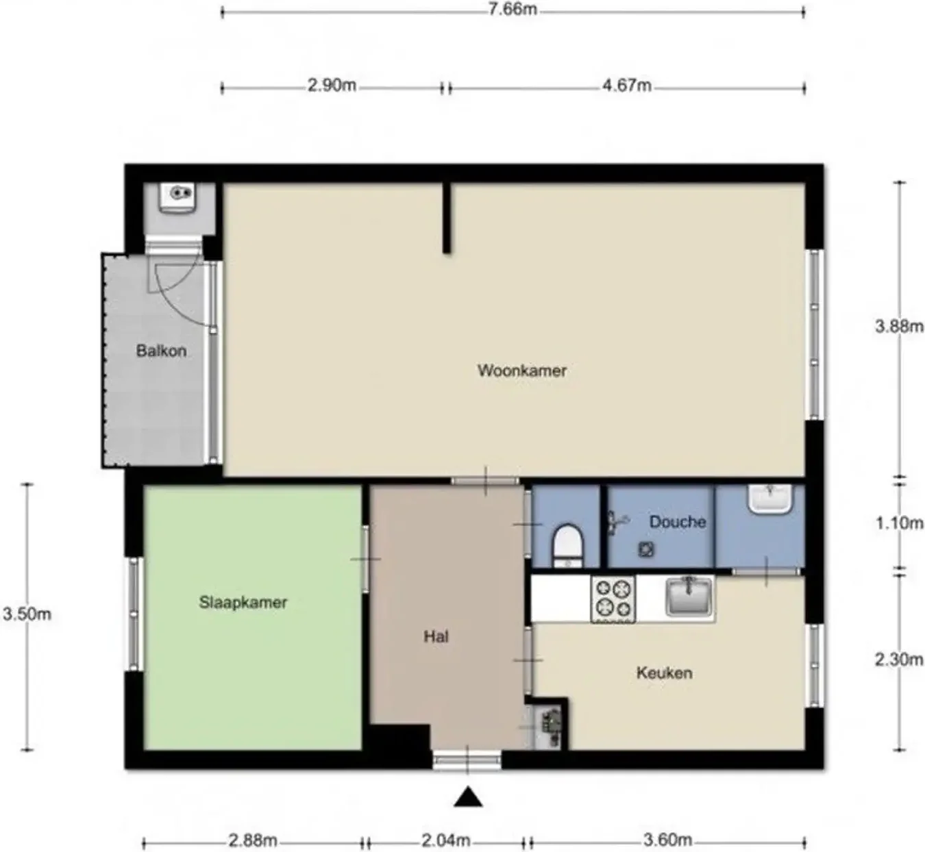 Foto van de Appartement gelegen aan de Dr.Nolenslaan in Sittard