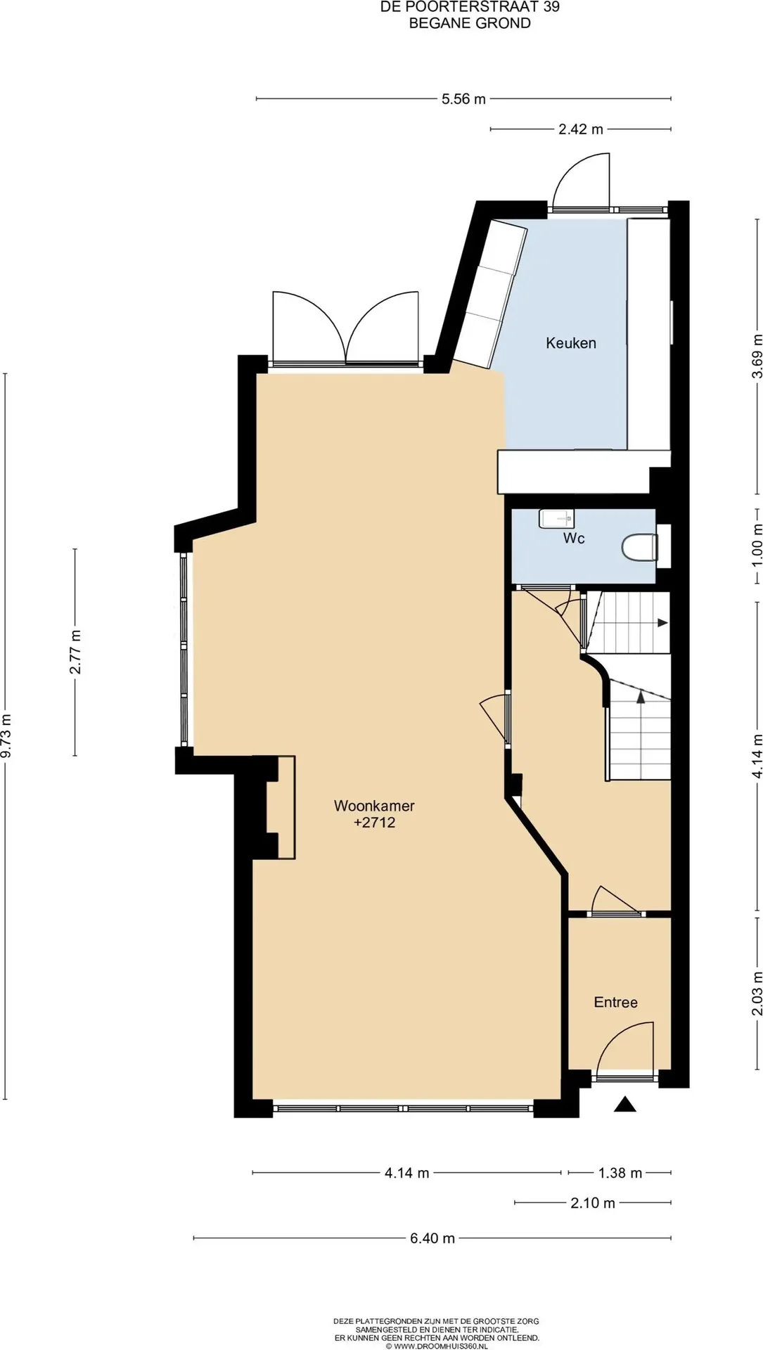 Foto van de Appartement gelegen aan de De Poorterstraat in Den Haag