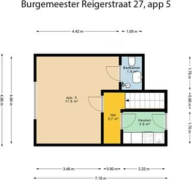 Foto van de Studio gelegen aan de Burgemeester Reigerstraat in Utrecht