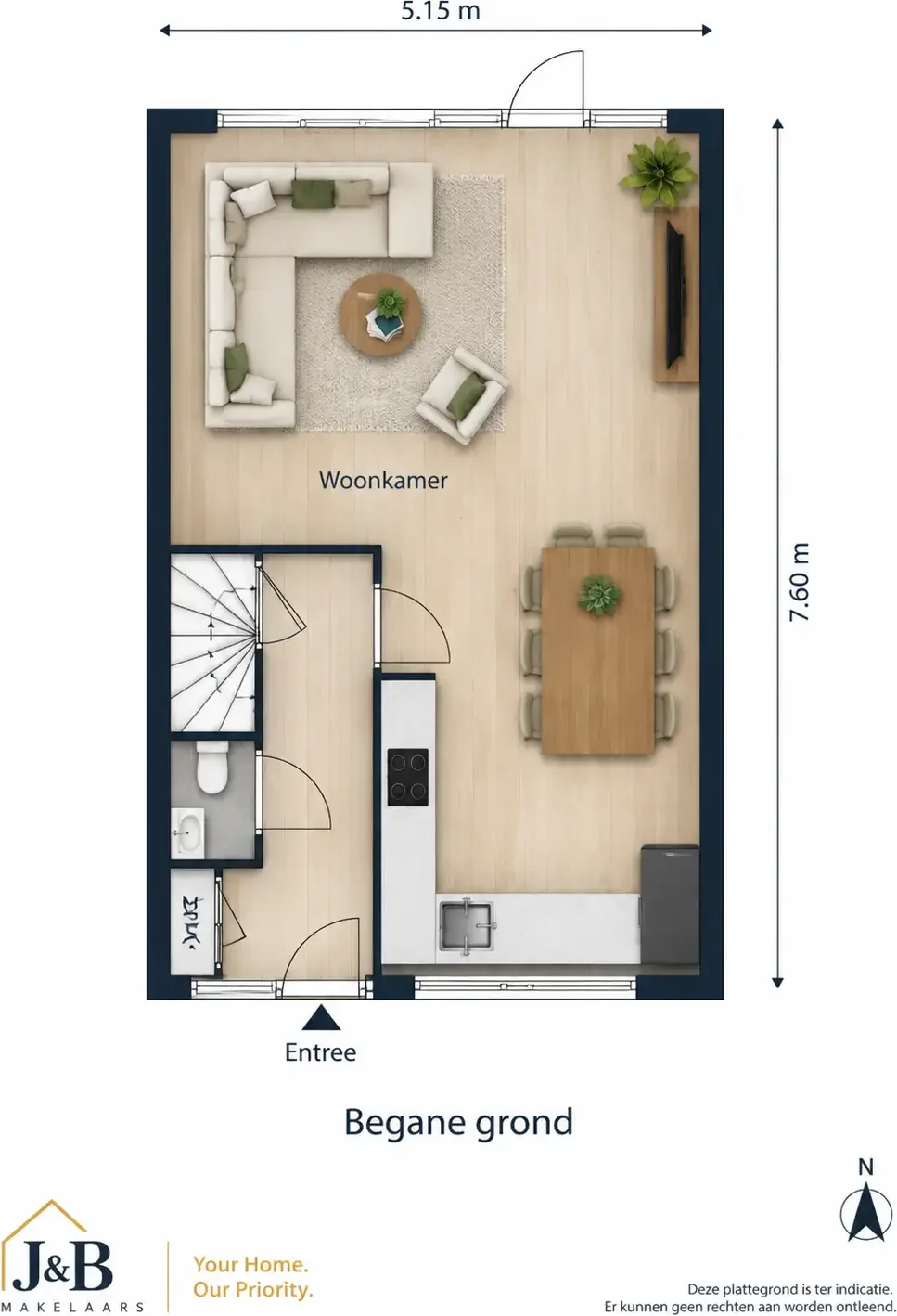 Foto van de Appartement gelegen aan de Middelburgsingel in Arnhem