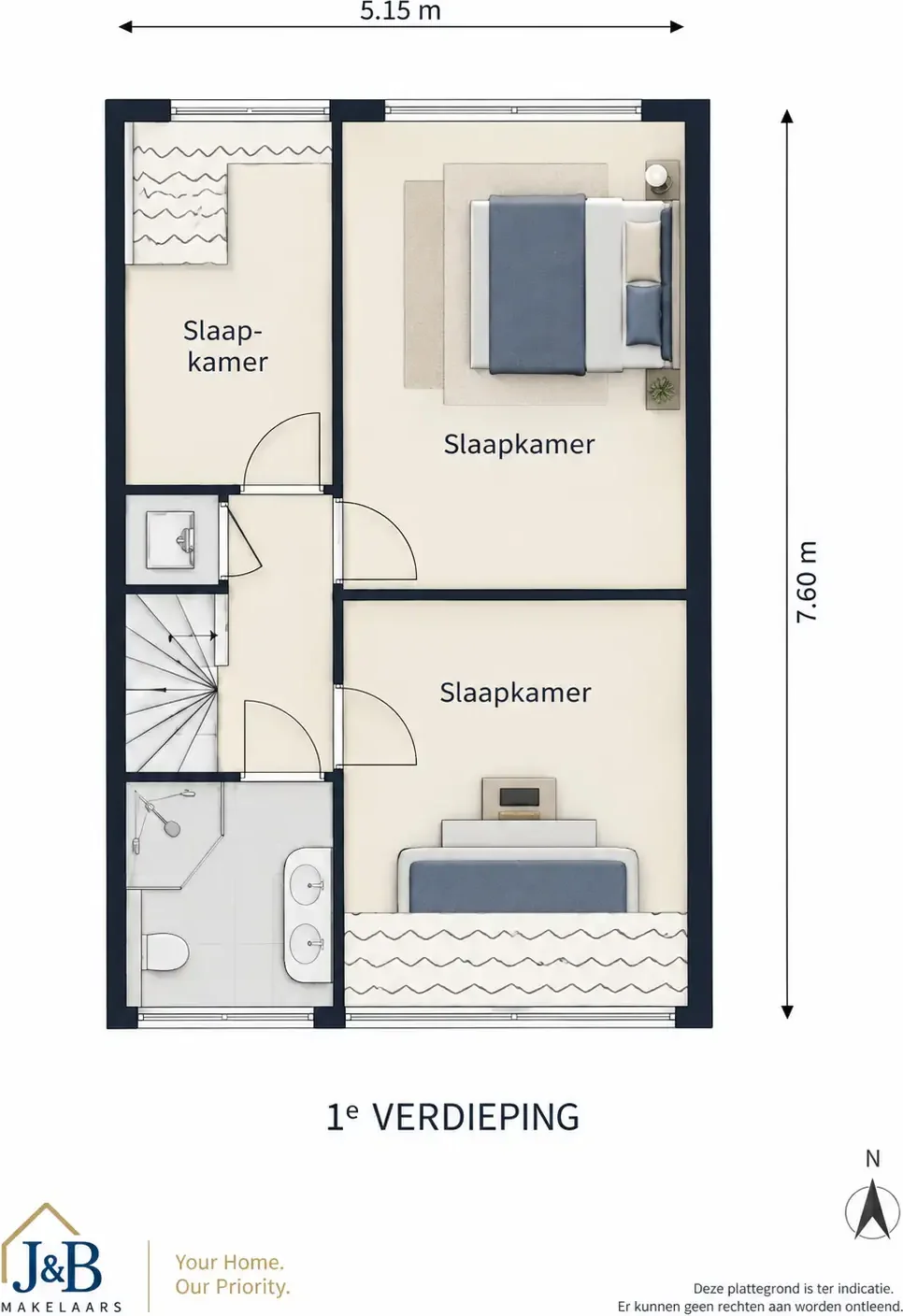 Foto van de Appartement gelegen aan de Middelburgsingel in Arnhem