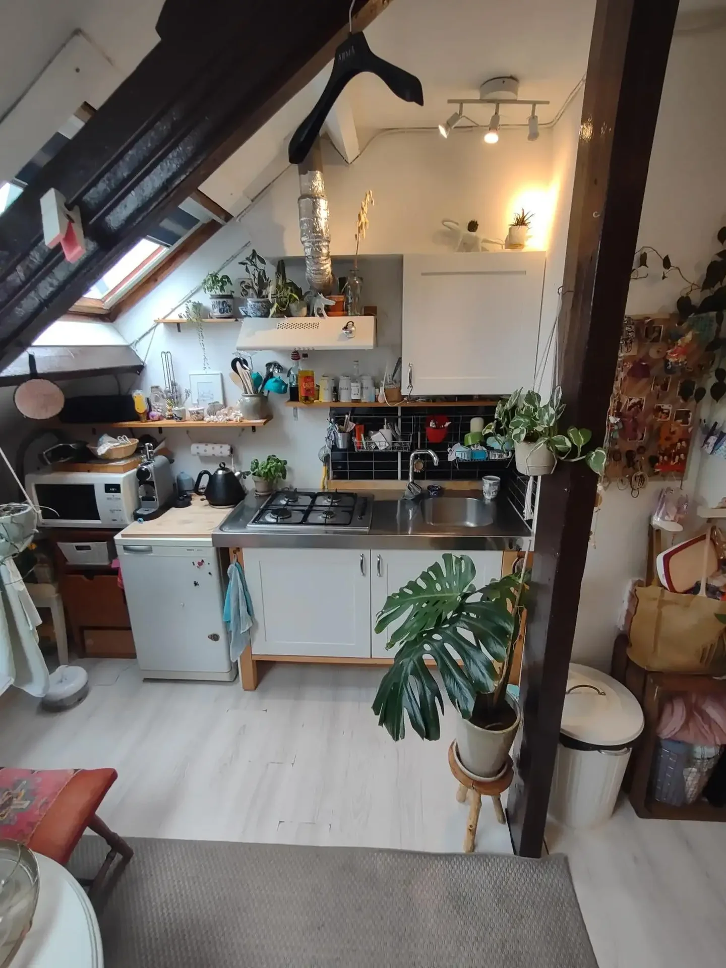 geblurde versie van de foto als achtergrond