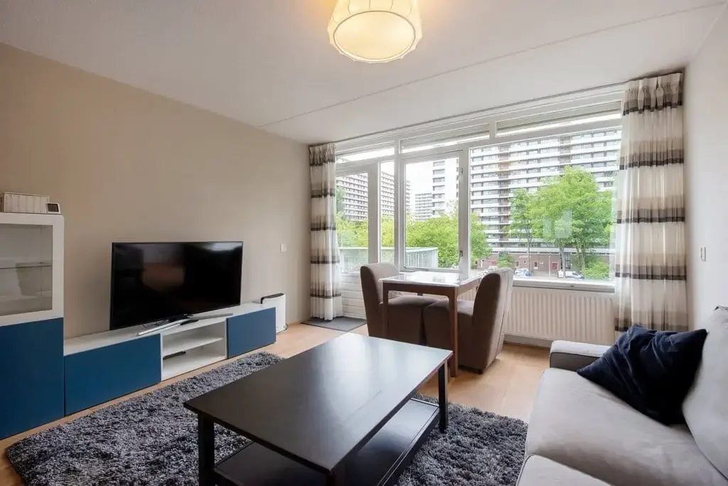 geblurde versie van de foto als achtergrond