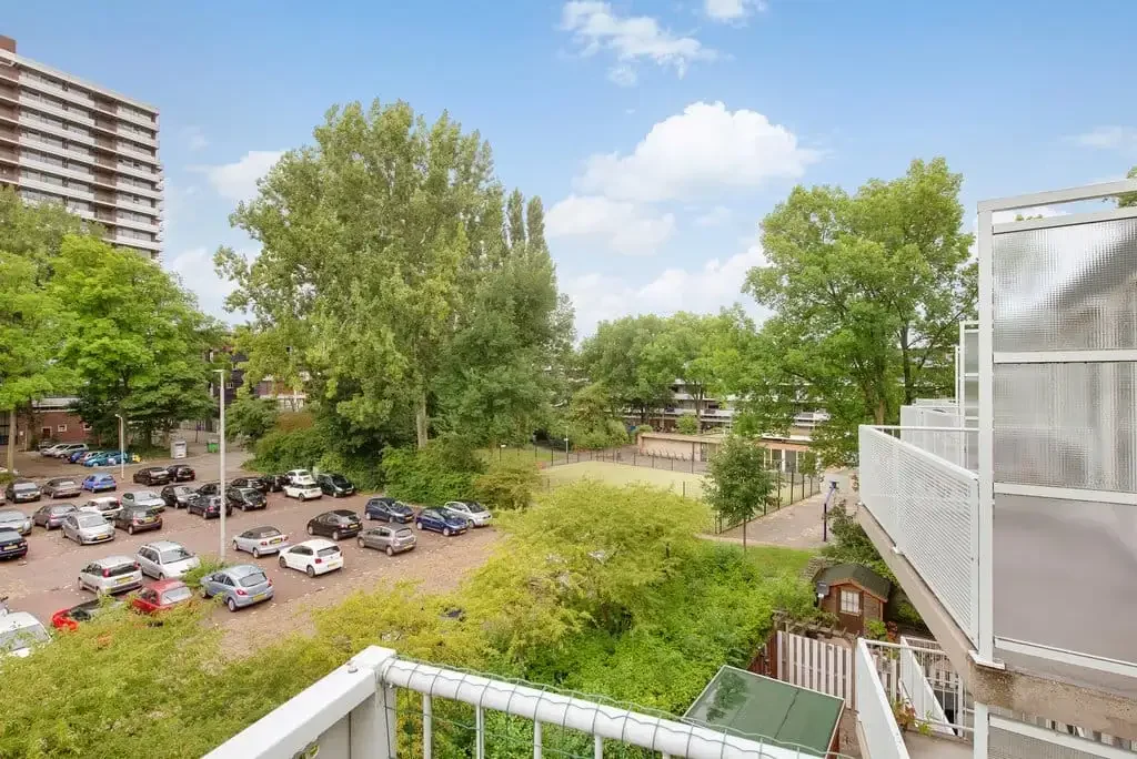 geblurde versie van de foto als achtergrond