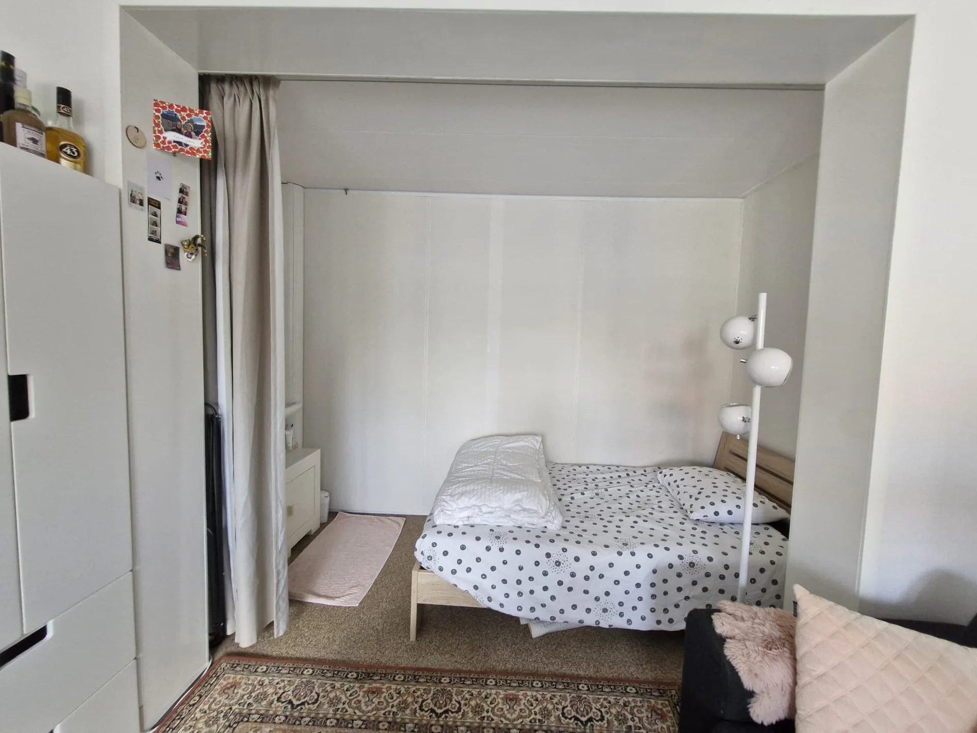 geblurde versie van de foto als achtergrond