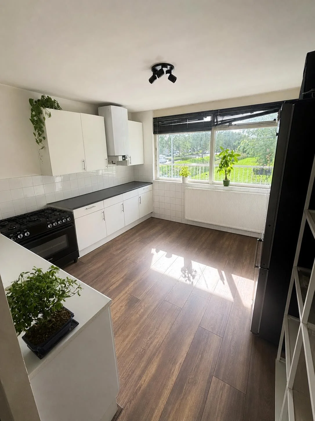 geblurde versie van de foto als achtergrond