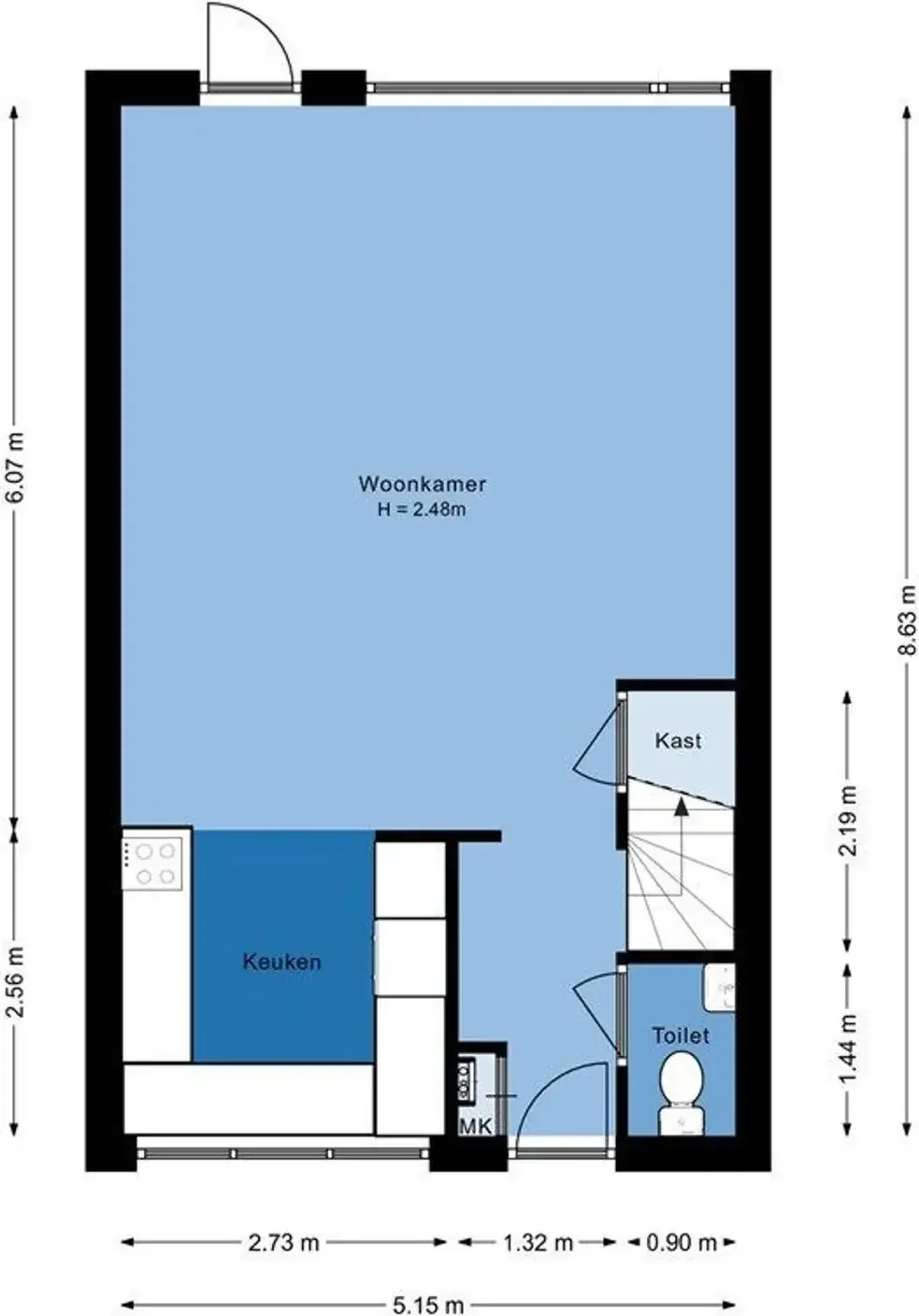 Foto van de Appartement gelegen aan de Gaasterland in Amstelveen