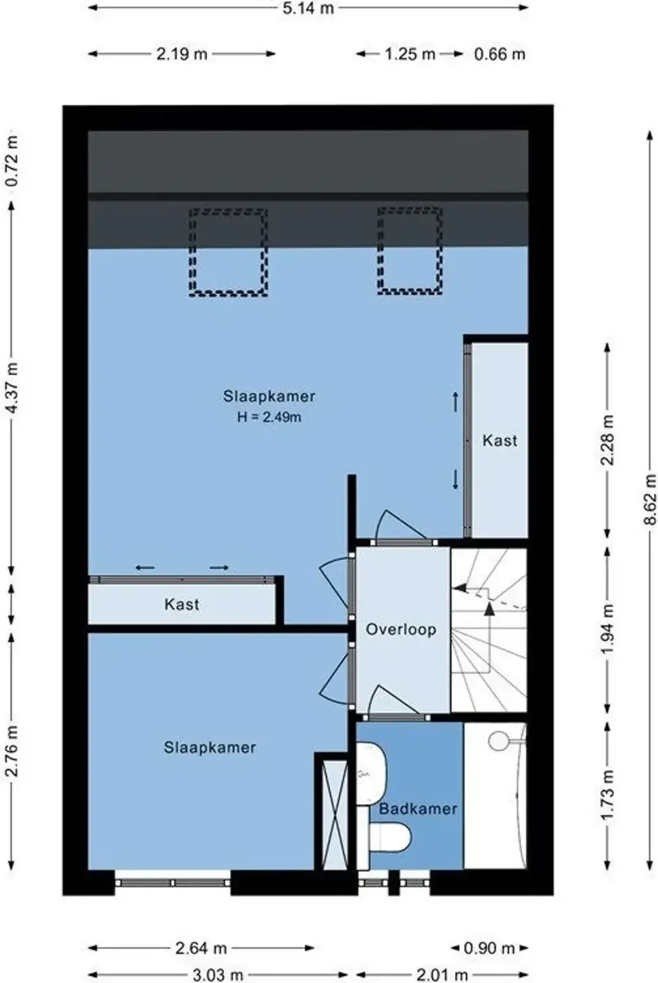 Foto van de Appartement gelegen aan de Gaasterland in Amstelveen