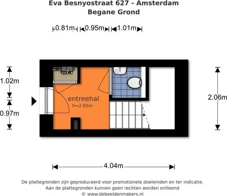 Foto van de Appartement gelegen aan de Eva Besnyöstraat in Amsterdam