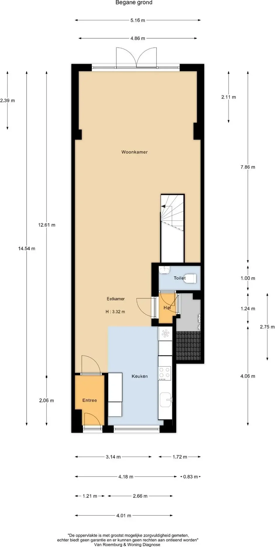 Foto van de Appartement gelegen aan de Eerste Jan van der Heijdenstraat in Amsterdam