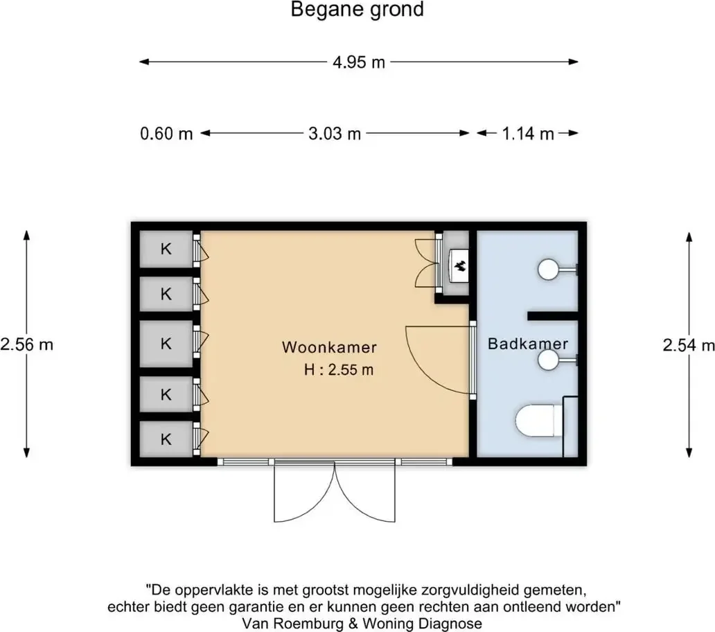 Foto van de Appartement gelegen aan de Eerste Jan van der Heijdenstraat in Amsterdam