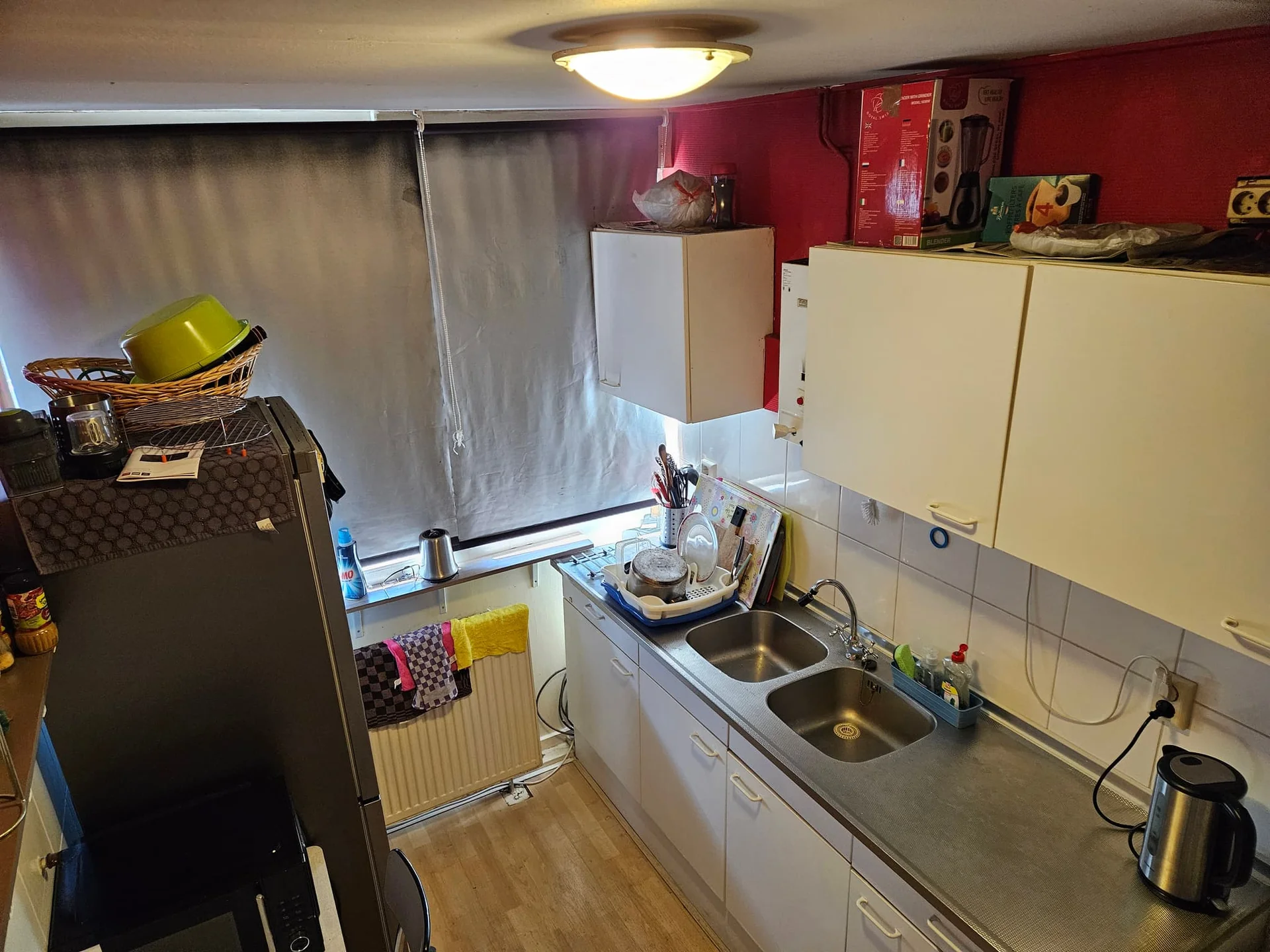 geblurde versie van de foto als achtergrond