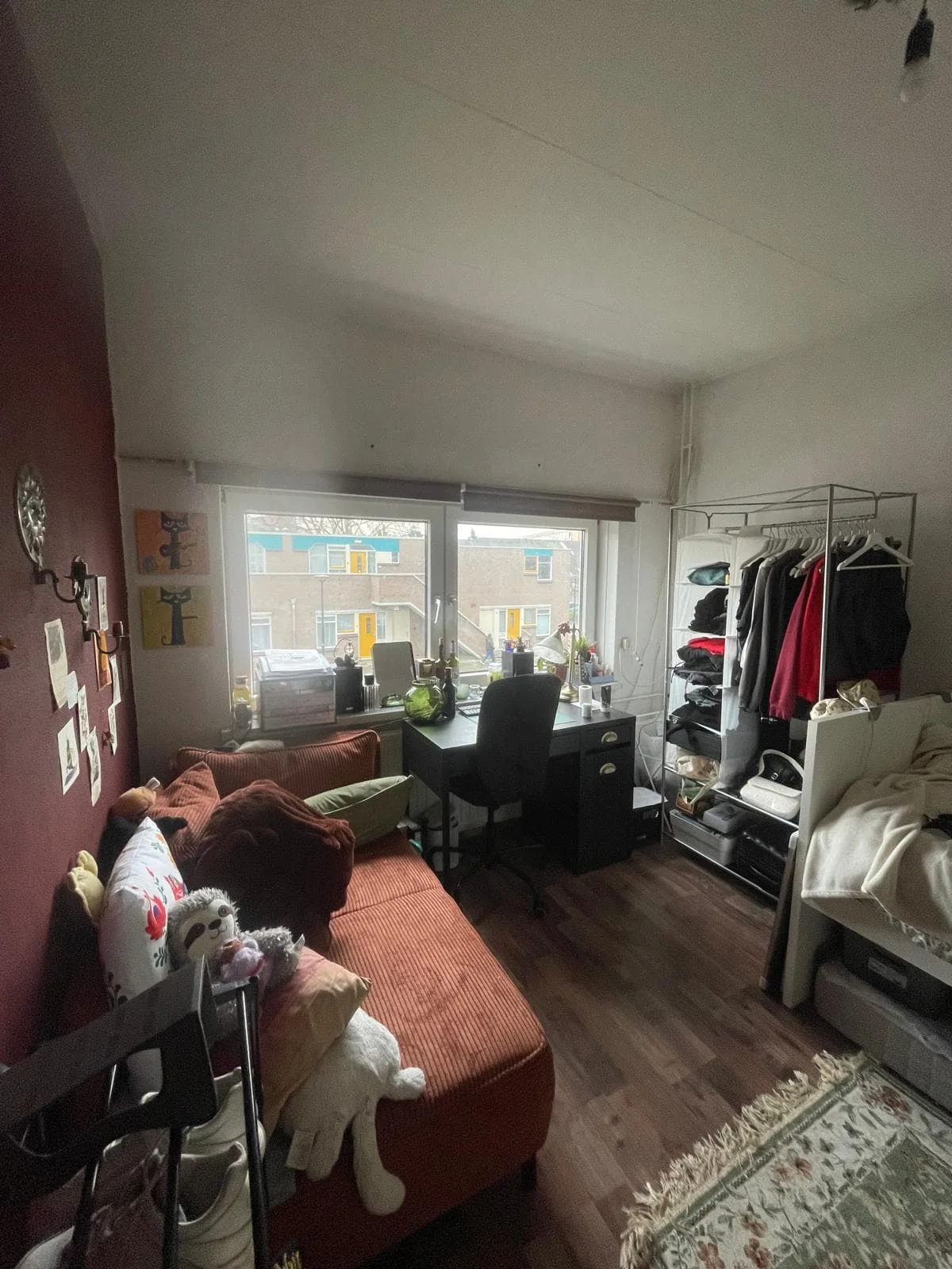 geblurde versie van de foto als achtergrond