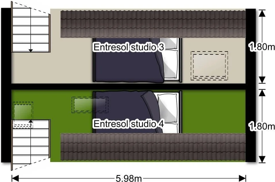 Foto van de Studio gelegen aan de Frans Halsstraat in Haarlem