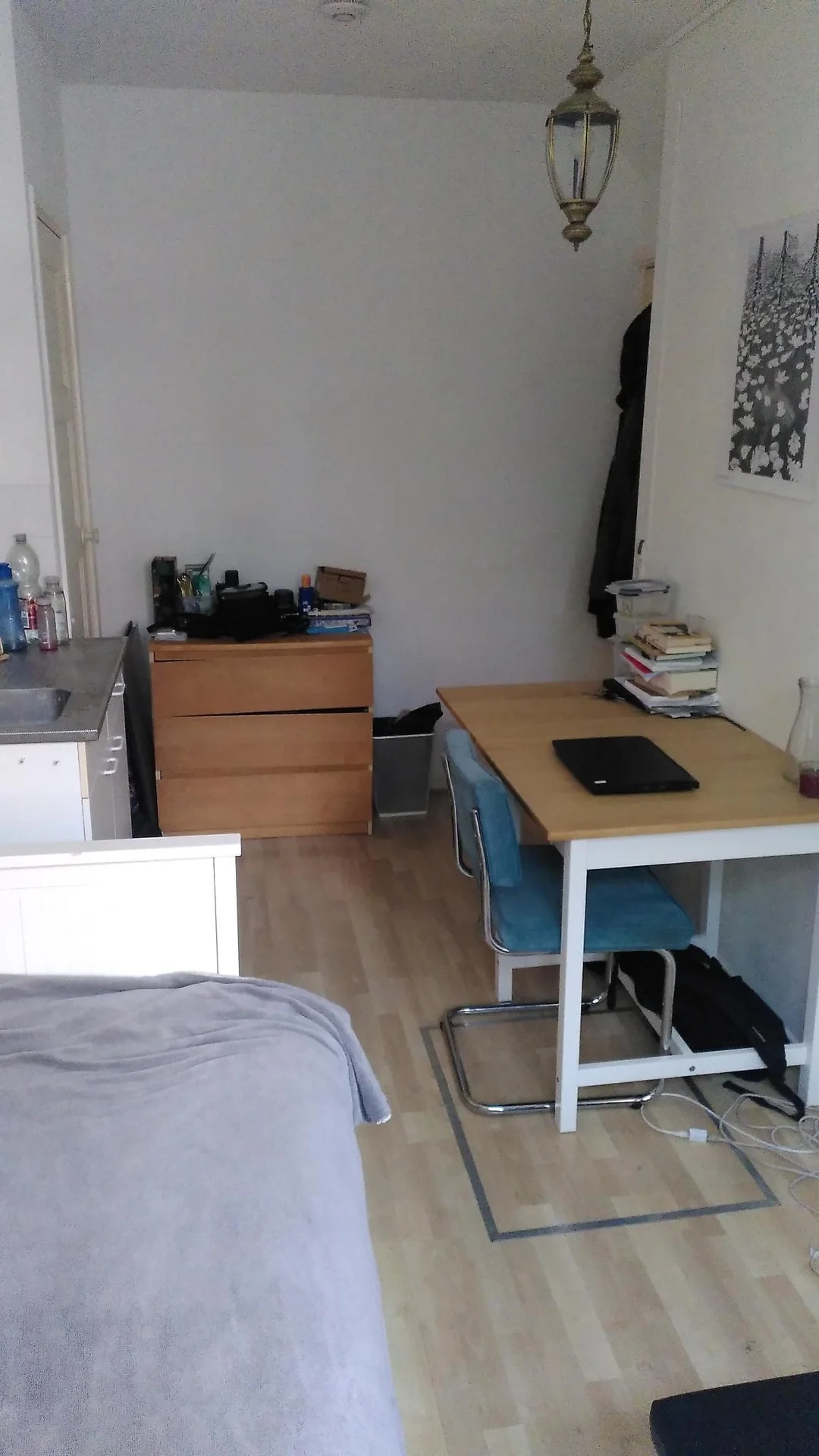 geblurde versie van de foto als achtergrond