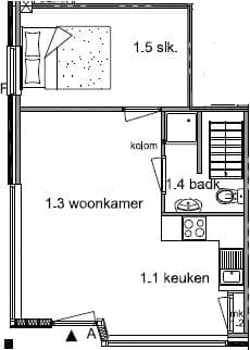 Foto van de Appartement gelegen aan de Edisonstraat in Utrecht